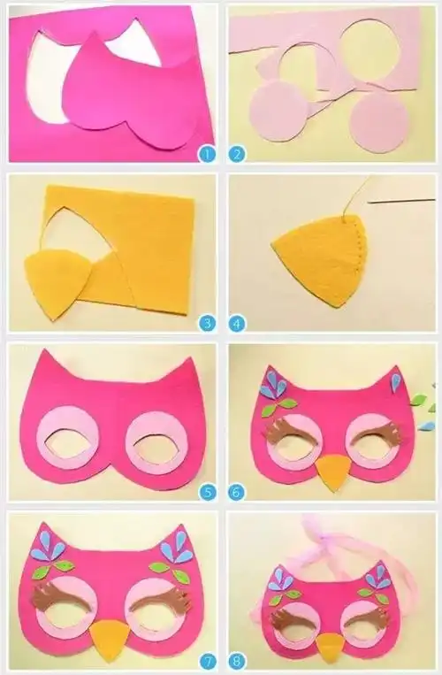 9种手工创意diy面具,新年儿童派对开起来吧!和孩子玩转角色扮演