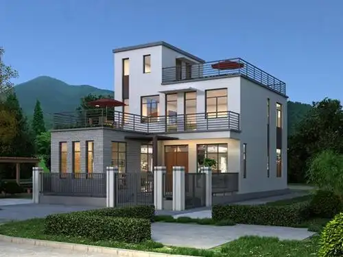 农村别墅三层现代风时尚前卫是年轻人的最爱