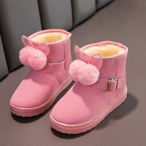 秋冬季童鞋宝宝小童棉鞋加绒儿童雪地靴马丁靴时尚男女童短靴子