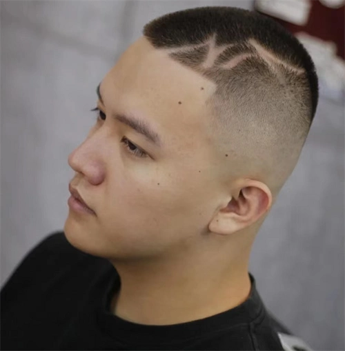 美式寸头雕刻 帅气酷炫时髦_男士短发 - 美发站