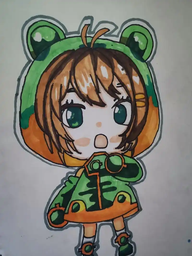 爱画画的小朋友 #动漫人物绘画 #儿童绘画作品 #做个快乐 - 抖音