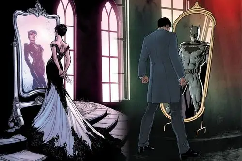 蝙蝠侠与猫女婚纱礼服放出大婚在即