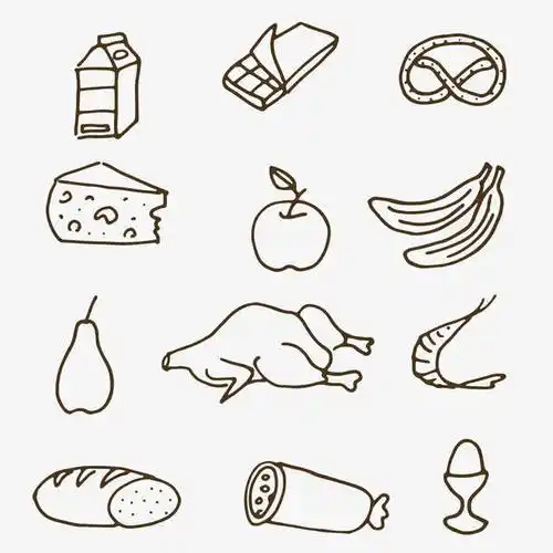 手绘手账美味可口食物