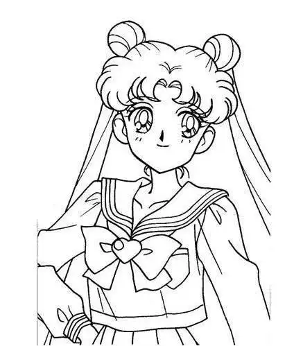 萌系动漫人物简笔画-简单又可爱