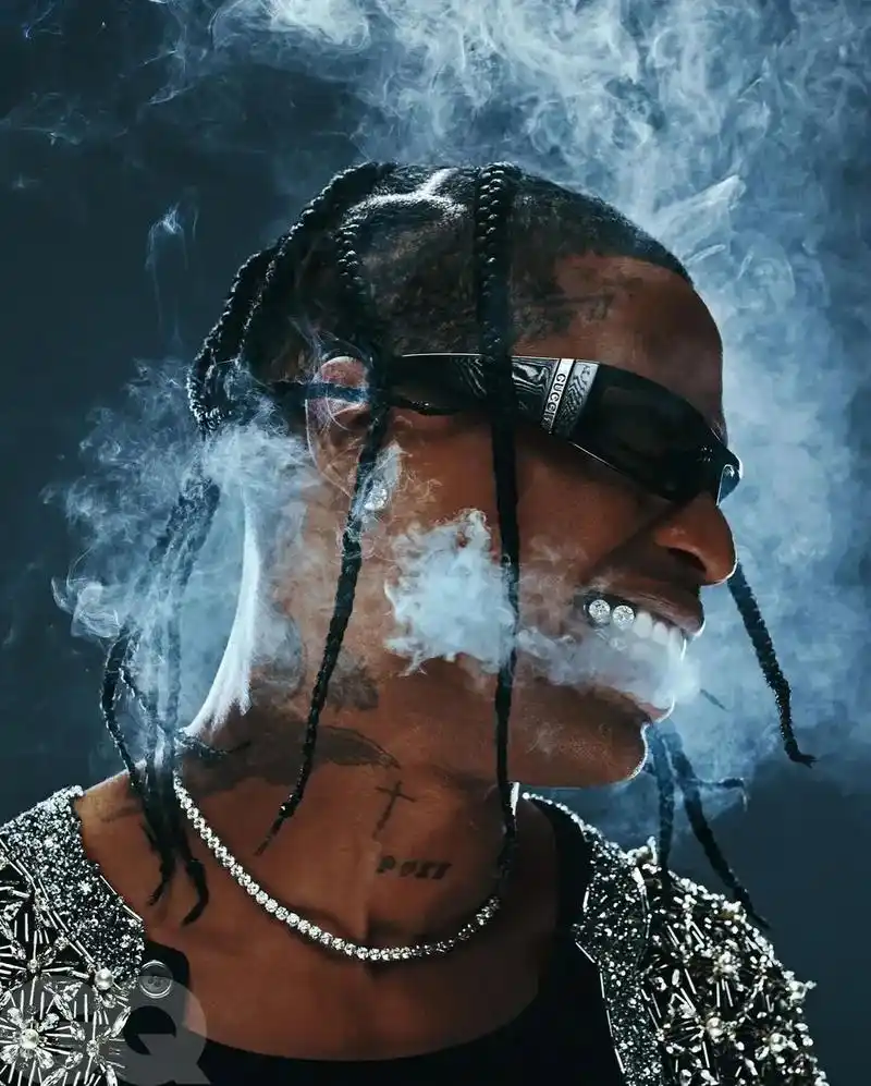 嘻哈音乐travisscott 烟中恶鬼#欧美潮图 - 抖音