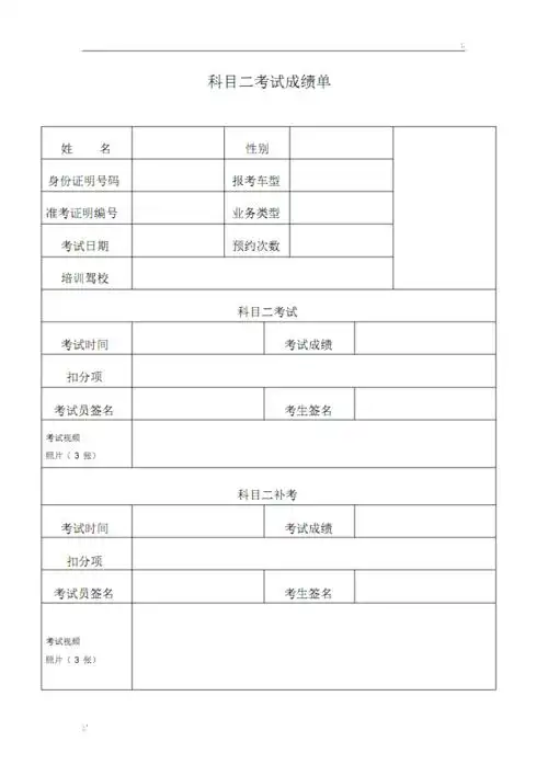 科目二考试成绩单.pdf