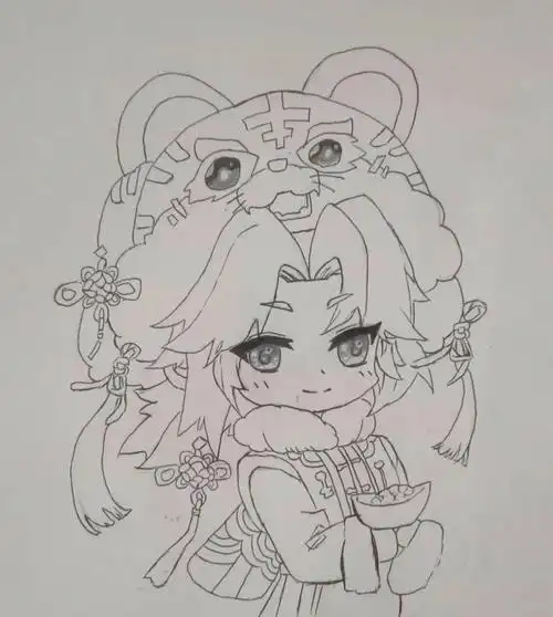 以前画的,1,2是唐三,1没敢涂色,3是我第一张板绘,是轩宇#板绘  #唐三