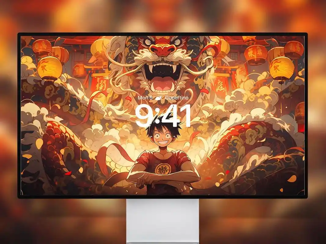 海贼王壁纸 | 电脑壁纸 |  4k超清国潮路飞   国潮路飞电脑壁纸  尺寸