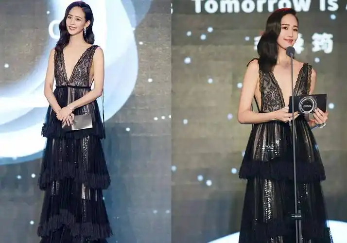 38位明星深v礼服争艳,谁get到了你,反正我都喜欢_张天_女神_感觉