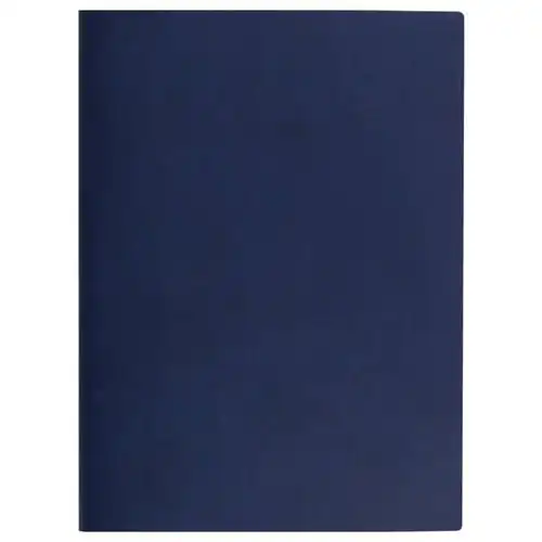 软皮面记事薄创意办公文具(深蓝色32k) 自营