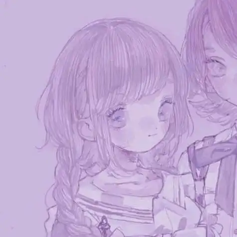 qq头像大全闺蜜头像紫色系两人用姐妹头像