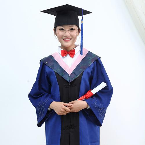 硕士服大学生男女文科理科学士服学院风演出学位服学士服毕业礼服