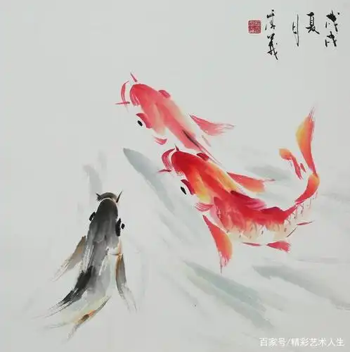高厚义国画创作《鱼》作品欣赏