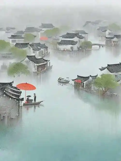 好美的江南烟雨!