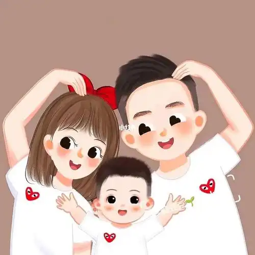 头像  #手绘头像  #头像分享  #可爱头像  #卡通头像  #一家三口