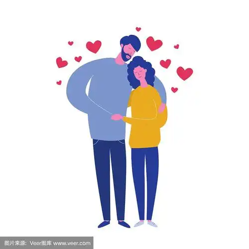 用爱心拥抱男女朋友