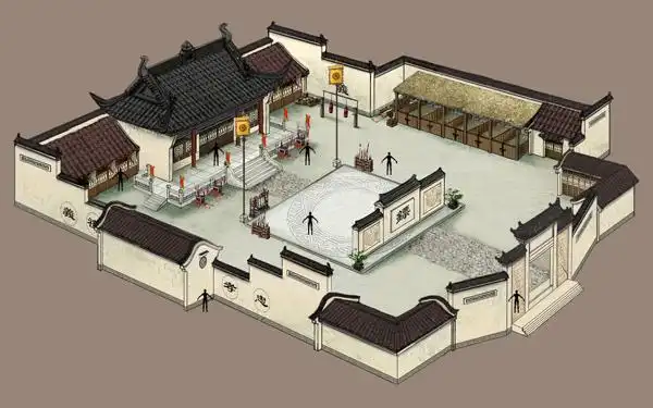 《无限世界》武侠场景—镖局设计图