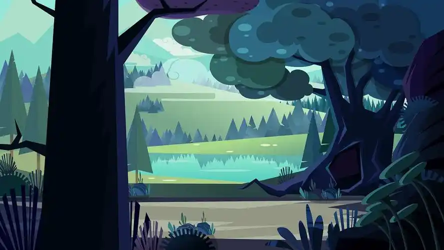 一组矢量动画场景