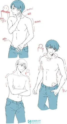 漫画人物男生全身该怎么画教你画心动帅哥