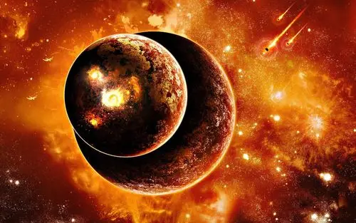 燃烧的行星-宇宙摄影壁纸