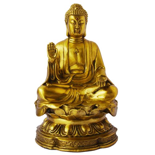 佛佛像摆件如来阿弥陀佛药师佛居家客厅佛堂大号 7号香港释迦佛铜像