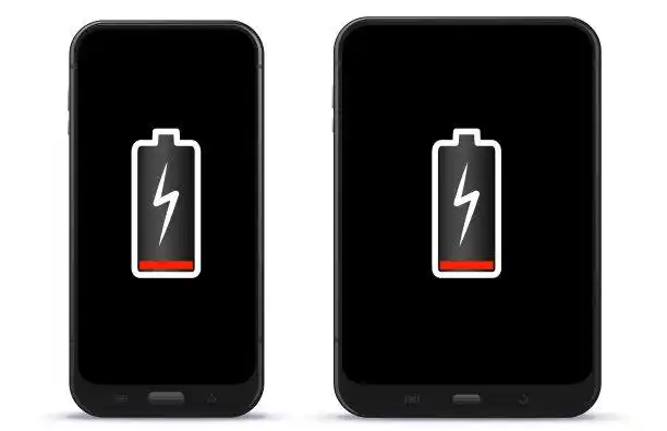 低电量和全电池的手机
