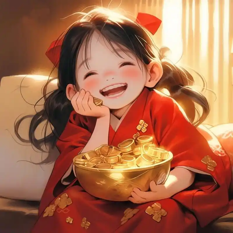 招财头像/十一月大吉,财富盆满钵满