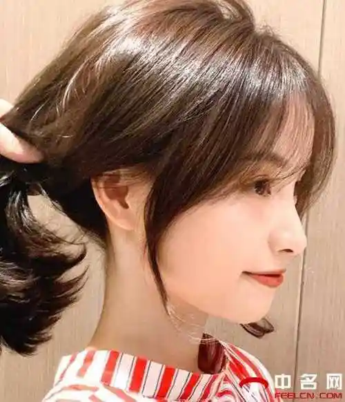 法式空气八字刘海初恋的感觉