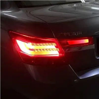 8代雅阁尾灯总成改装仿宝马款八代雅阁led后尾后车灯倒车灯转向灯