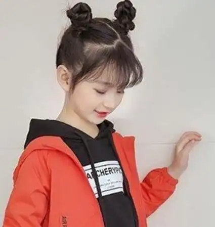双丸子头,儿童丸子头,丸子头