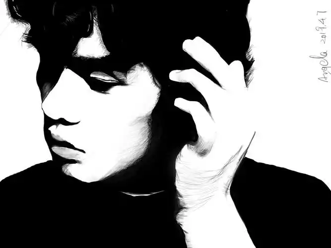 周杰伦 黑白头像_青青园中葵_zh-站酷zcool