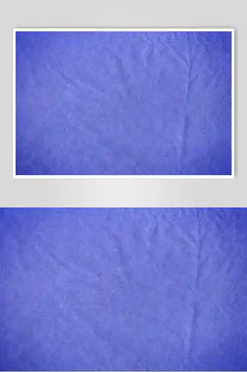 褶皱旧纸纯蓝色图片