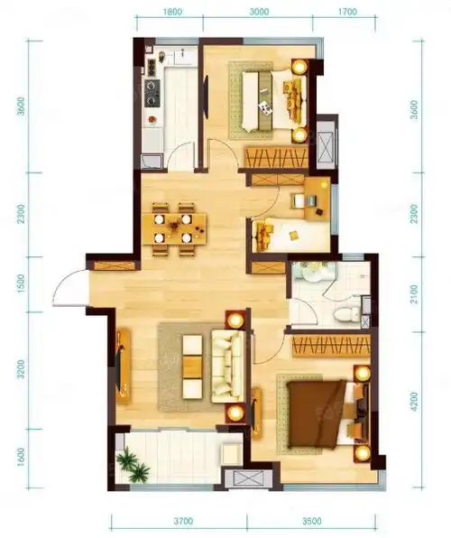 83万,3室2厅1卫1厨-柳州诸葛找房
