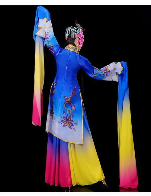 戏服戏曲服装古典舞演出服女京剧水袖花旦古装戏曲舞蹈