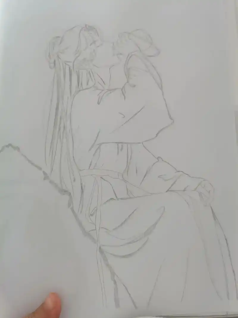 古风人物绘画 #临摹 #莲花楼#莲花楼成毅竹林舞剑名场面 - 抖音