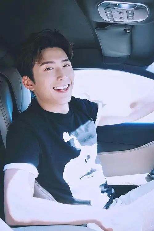 窦骁参加法拉利70周年的美图