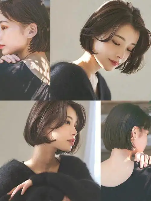 不需要打理的短发自然吹干即可