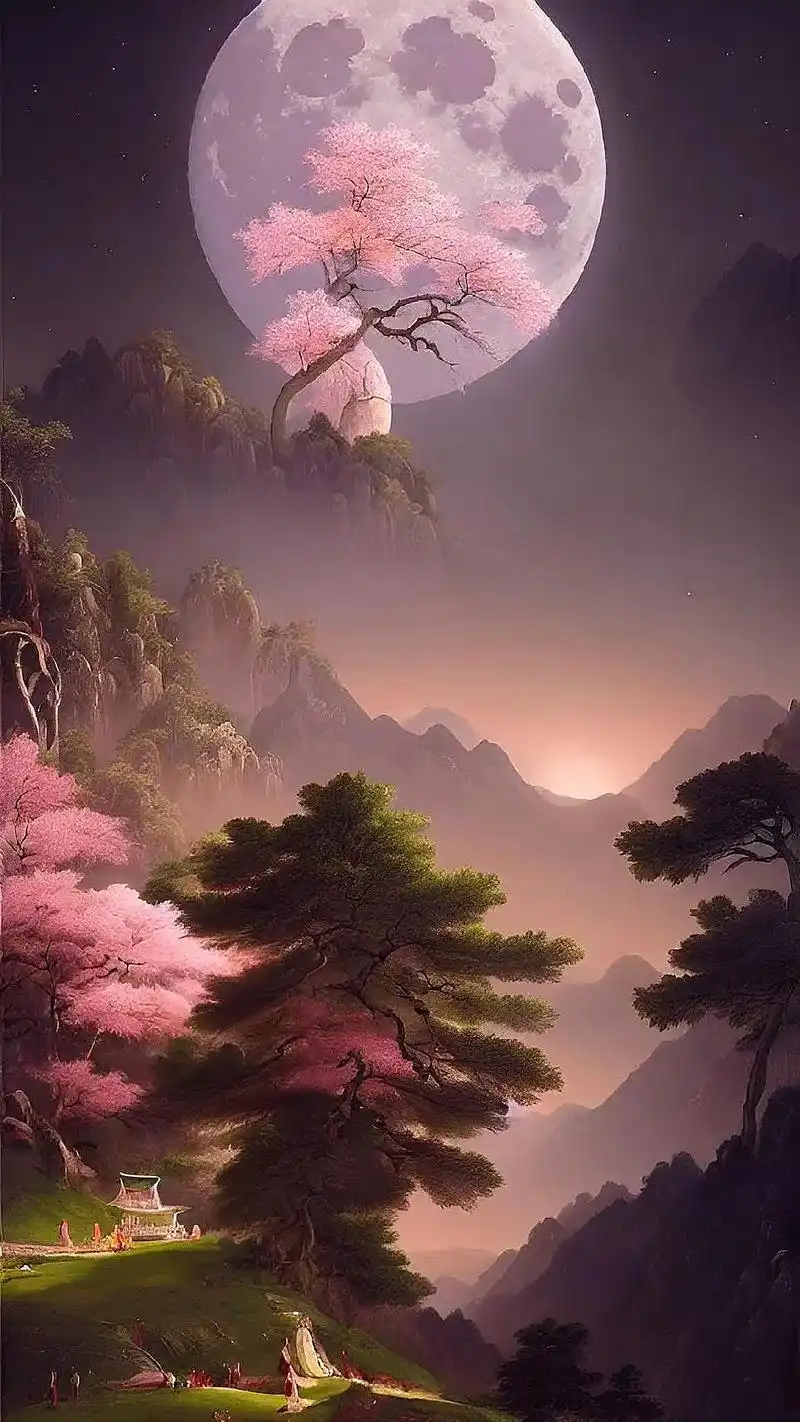 "诗酒尽相随,自在尘世间"#古风图片 #超仙壁纸 #唯美意境 - 抖音