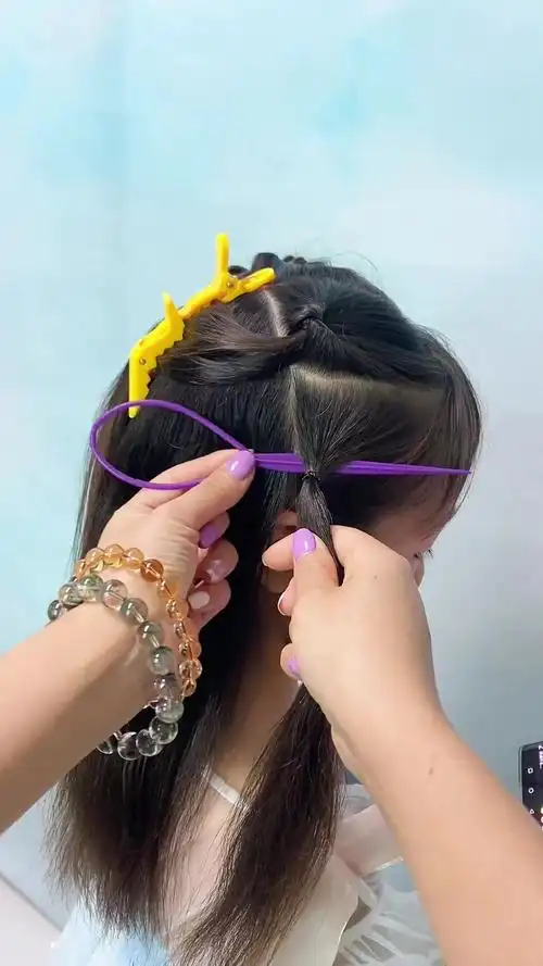 儿童编发 汉服发型 生女儿就是用来打扮的-度小视