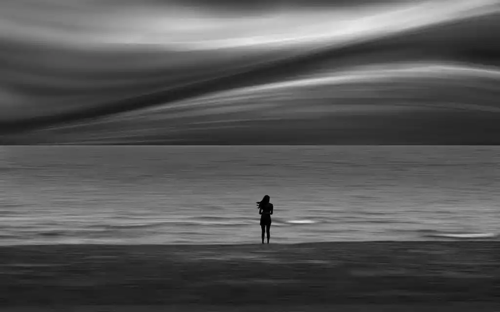 梦幻黑色伤感桌面壁纸.