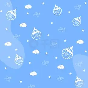 可爱天蓝背景天蓝色圆圈边框背景蓝色背景天蓝背景banner背景蓝天白云