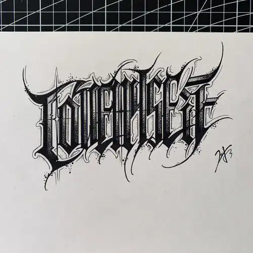 花体字设计奇卡诺花体字