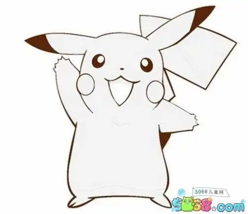 卡通人物简笔画皮卡丘卡通人物简笔画皮卡丘头像