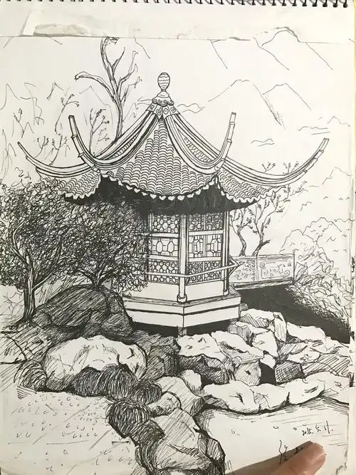 笔下的苏州园林|插画|插画习作|木土土水木木 - 原创作品 - 站酷