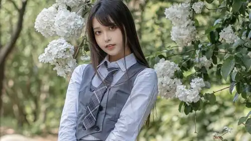 充满青春气息美女制服写真