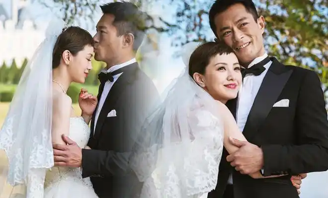 《巴黎假期》古天乐郭采洁婚纱照甜蜜拥吻