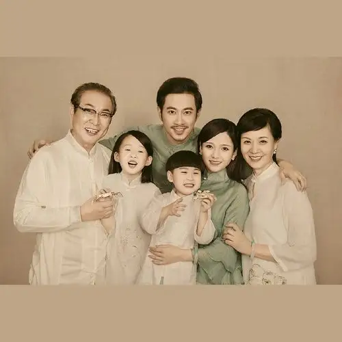 全家福摄影服装主题一家六口家庭装拍照合影w905002122935