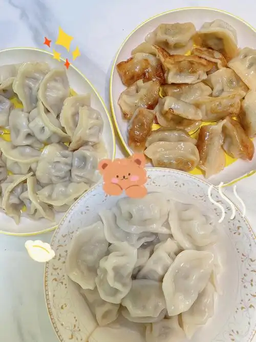 煎饺 蒸饺 水饺09饺子买多了就一起做了正好同时出锅