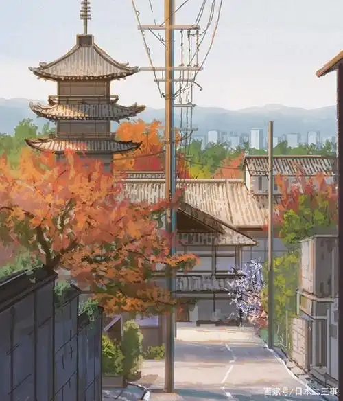 当日本的小镇风景被画成插画,网友:被惊艳了!