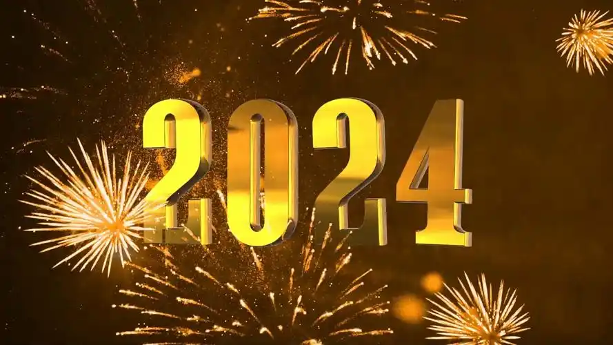 2024新年跨年倒计时视频素材